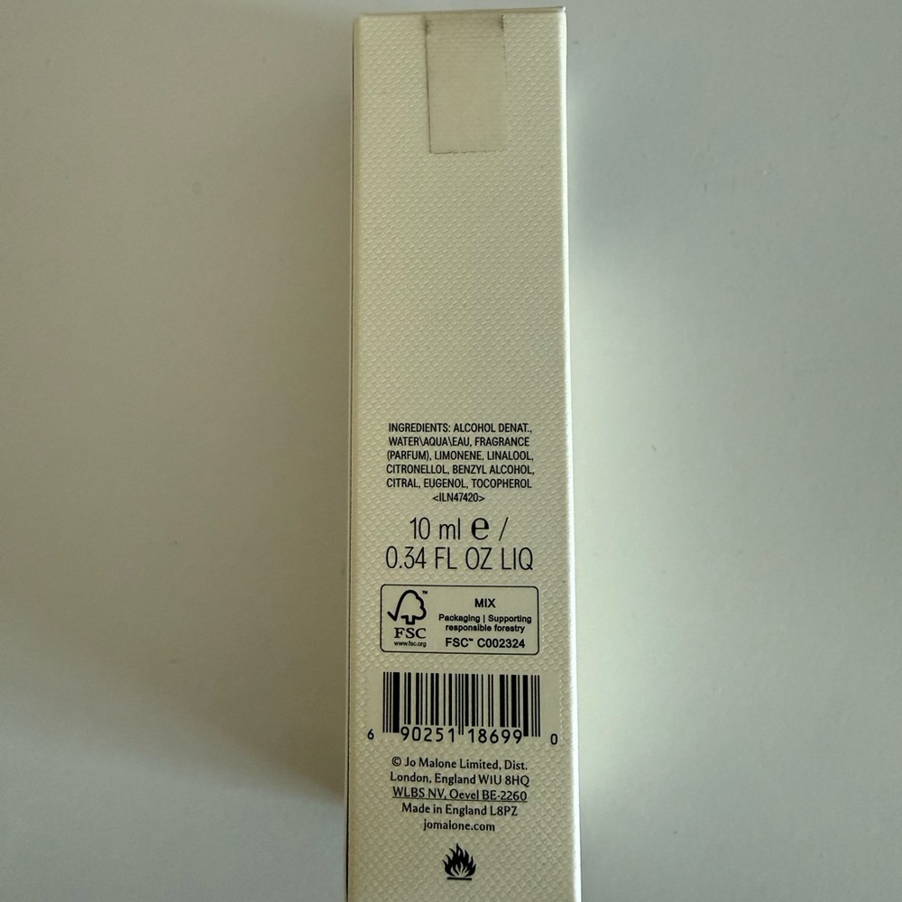 Jo Malone Yuzu Zest Travel Size 10ml 0.34oz - Picture 3 of 3